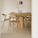 Roller Max Dining Table, Oak, Round