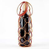 Recycled Leather Mesh Bottle Holder