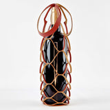 Recycled Leather Mesh Bottle Holder