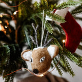 Bambi Brown Felt Ornament