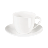 A Table White Dinnerware Collection Espresso Cup and Saucer