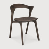 Bok Dining Chair, Varnished Oak, Brown, Warm Brown Fabric