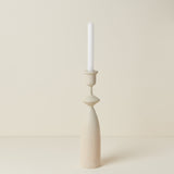 Grace Candlestick, Pickled Ash, Medium