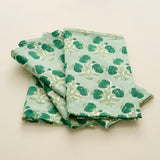 Poms Napkins, Emerald Green, Set/4