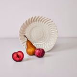 Dashi Deep Plate, Crackled Quartz