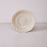 Dashi Deep Plate, Crackled Quartz