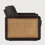 Panel Lounge Chair, Teak Dark Brown