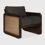 Panel Lounge Chair, Teak Dark Brown