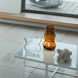 Sculpt Vase/Lantern 36cm, Cognac
