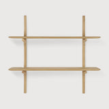 Pi Wall Shelf, Oak, 2 Shelves