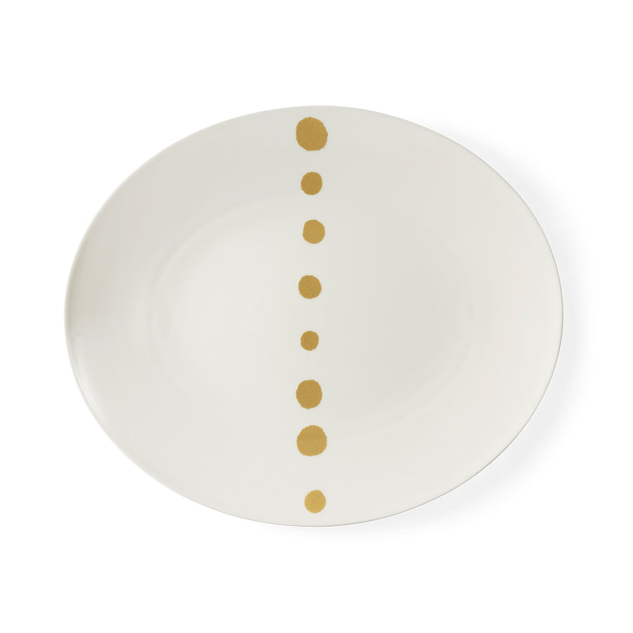 Golden Pearls Classic Oval Platter, 39cm