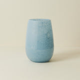 Stromboli Bubble Glass Vase, Pastel Blue