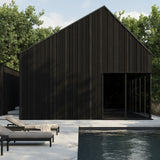 FLOOR MODEL | Jack Adjustable Lounger, Black with Natural Cushions