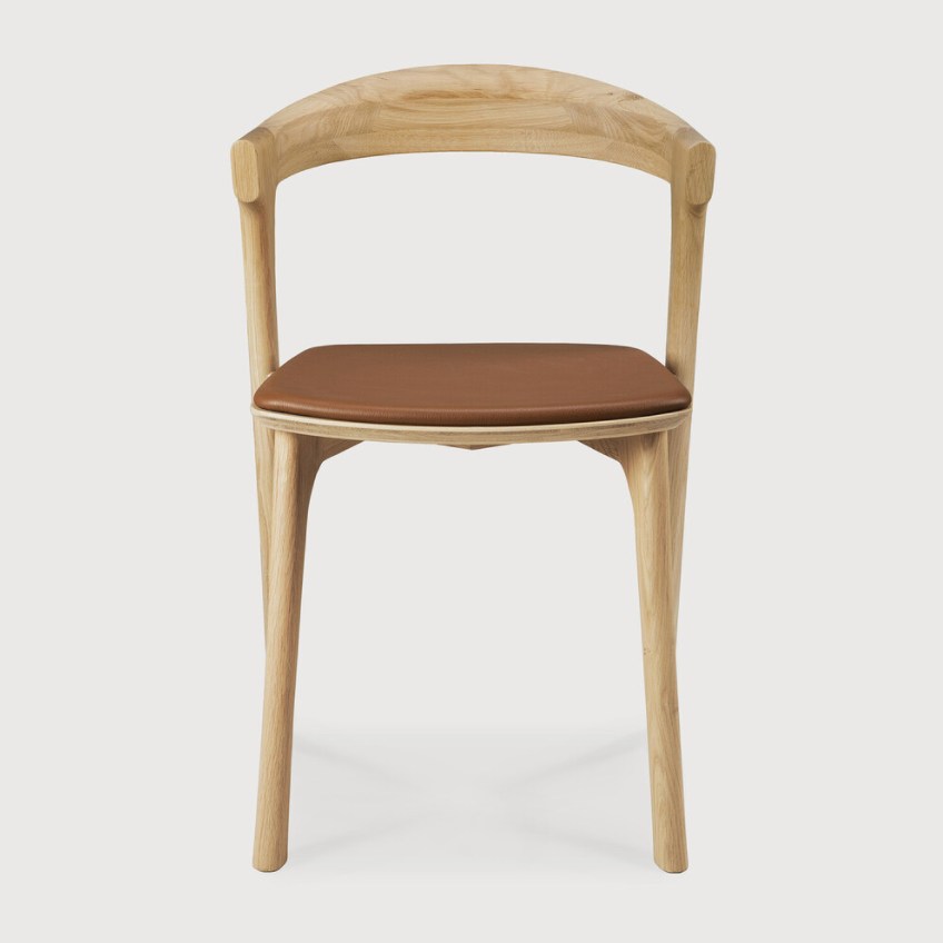 Bok Chair, Oak and Cognac Leather