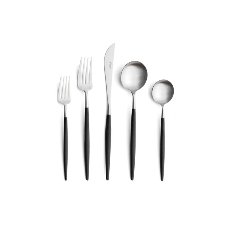 Goa 5-Piece Place Setting, Stainless/Black