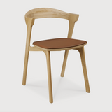 Bok Dining Chair, Oak with Cognac Leather