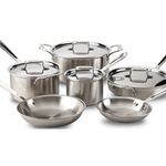 All-Clad D5 Brushed Collection, 10-Piece Stainless Set
