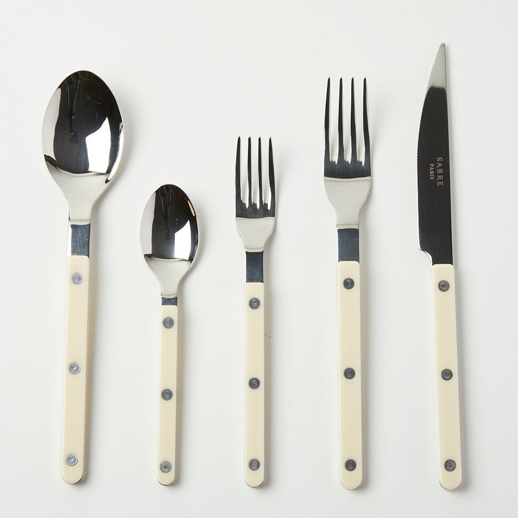 Bistrot 5-Piece Place Setting, Ivory