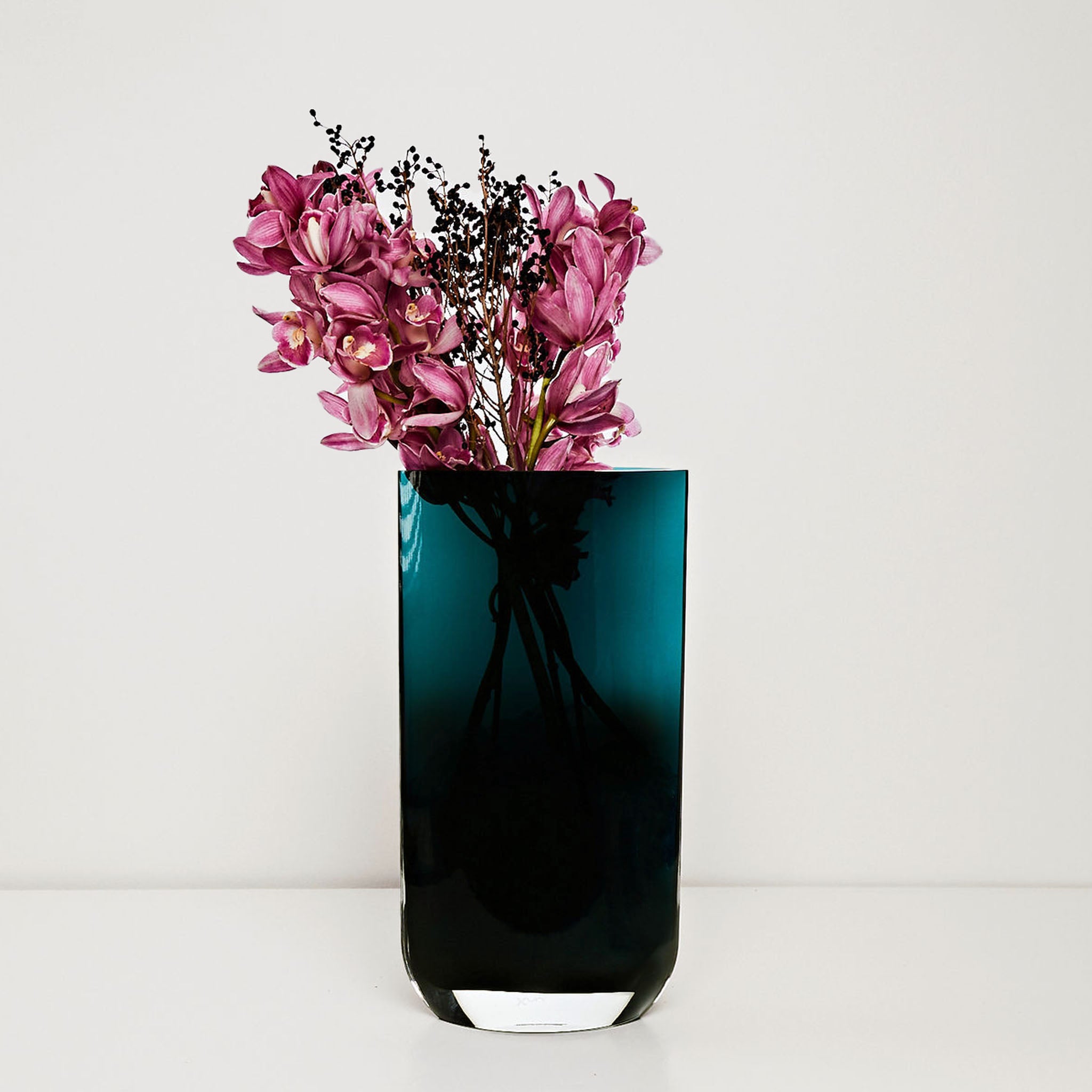 Blade Vase, Petroleum Green 1