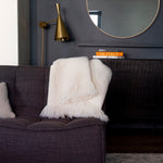 Boucle Alpaca Throw, Ivory