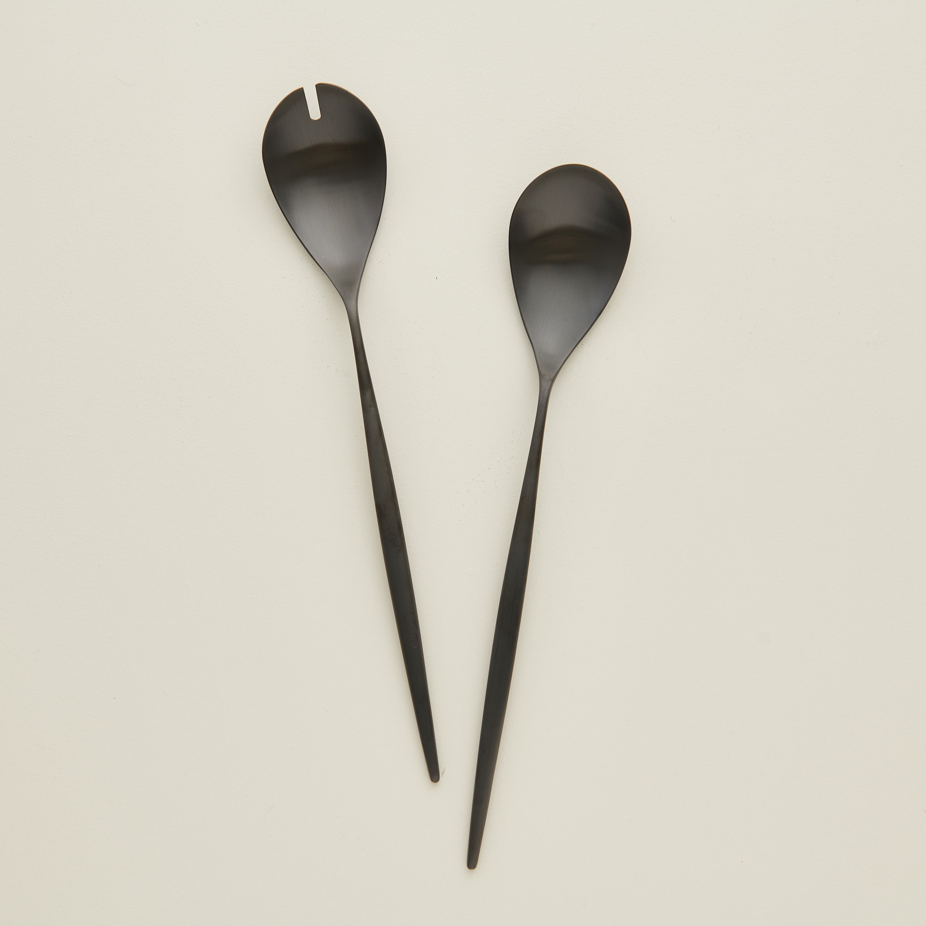 Cutipol Moon Matte Black Salad Servers