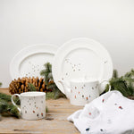 Skier Round Cake Plate
