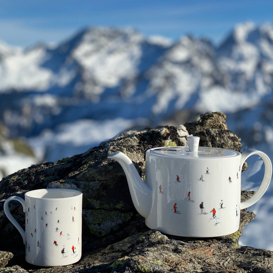 Skier Teapot