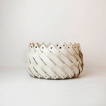Almeria Tall Leather Basket