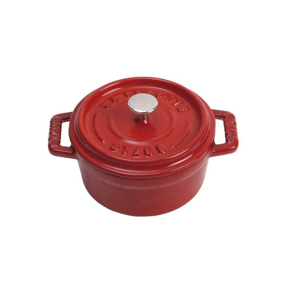 Cast Iron .25 QT Mini Cocotte RED
