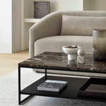 Stone Coffee Table, Dark Emperador