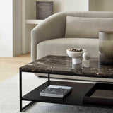 Stone Coffee Table, Dark Emperador