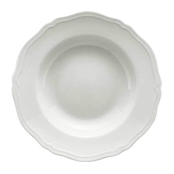 Antico Doccia Rim Soup Plate, White