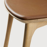 Bok Dining Chair, Oak with Cognac Leather
