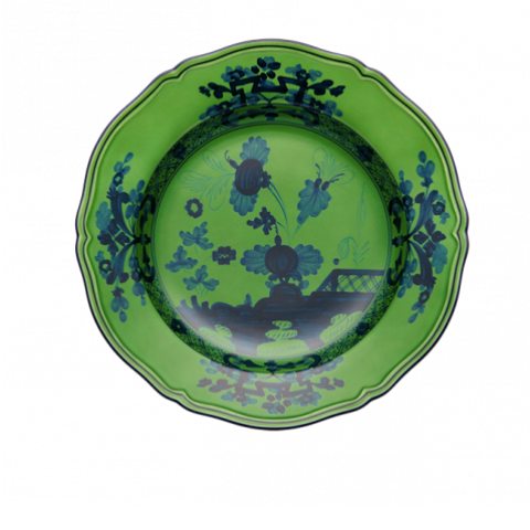 Oriente Italiano Round Platter, Malachite