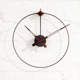 Micro Anda Wall Clock, Graphite w/ Walnut