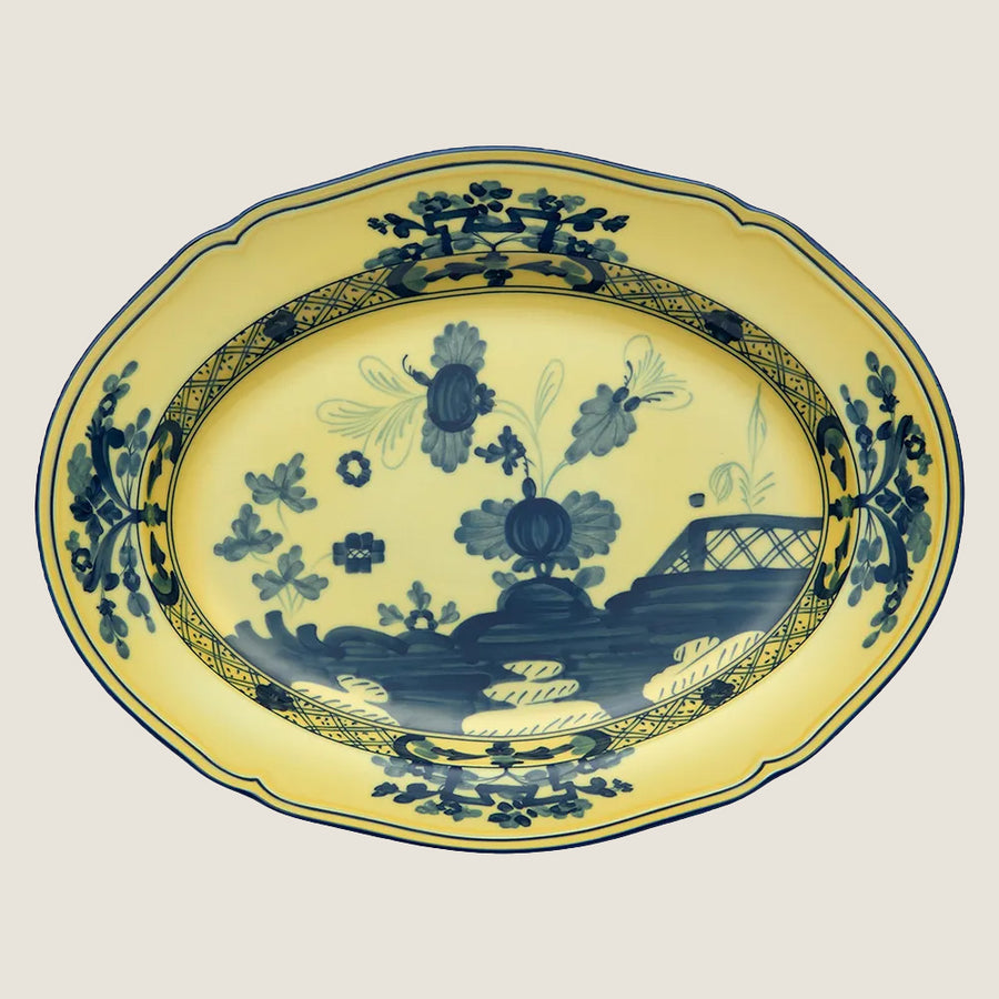 Oriente Italiano Large Oval Platter,  Citrino