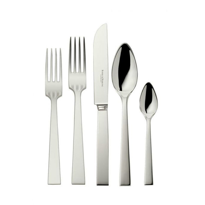 Riva 5-Piece Place Setting, Silver Plate